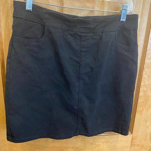 Denim Skort, Black by Soft Surroundings